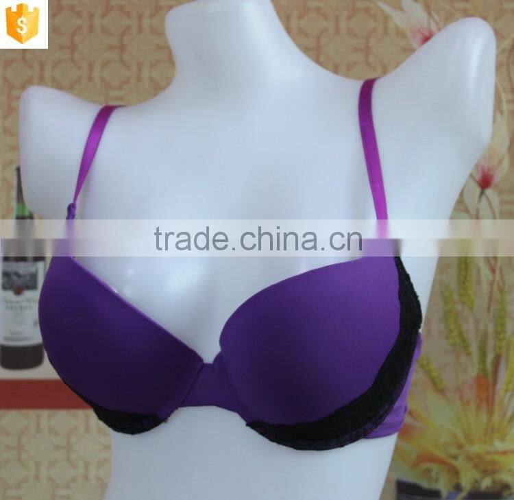 Hot purple women bra,sexy lace lady bra