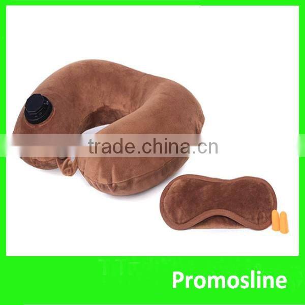 Hot Selling Inflatable travel inflatable pillow with pouch