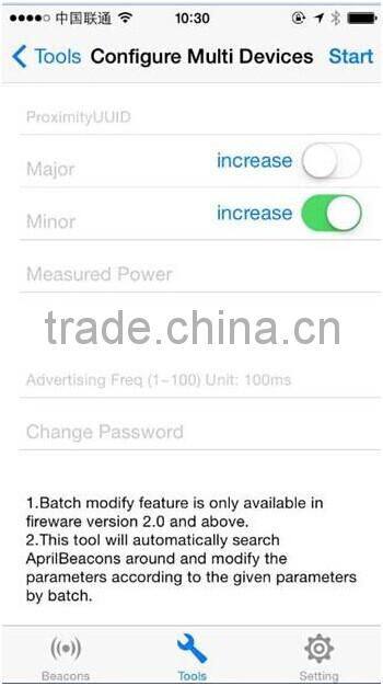UUID Programmable iBeacon / Battery Replaceable ibeacon