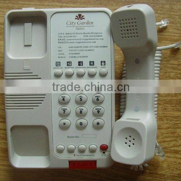 Hotel guest room service phone