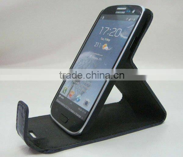 Folio stylish pattern leather cell phone cover for Sumsang I9300 Galaxy S 2 S3
