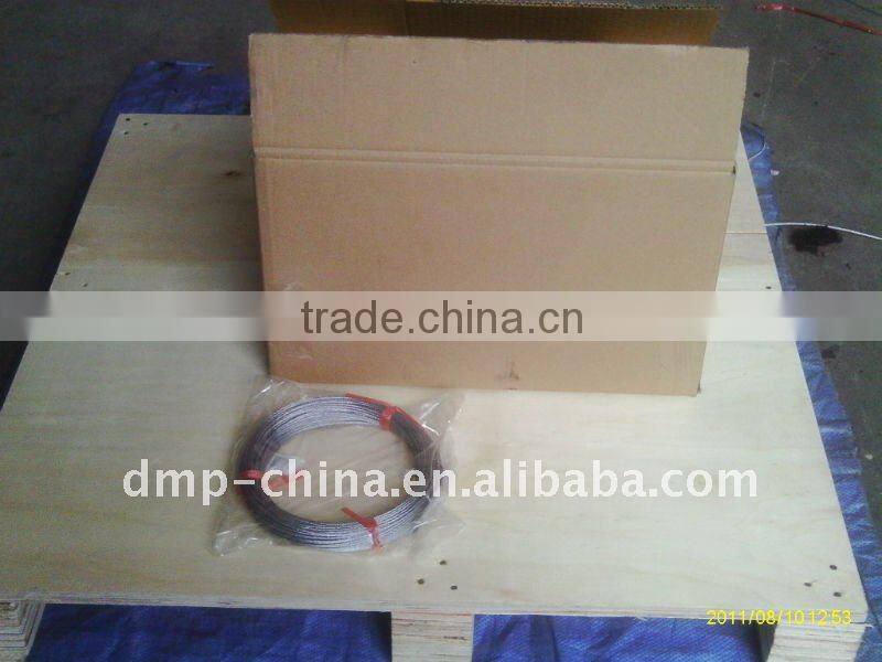Galvanized steel wire rope for aircraft