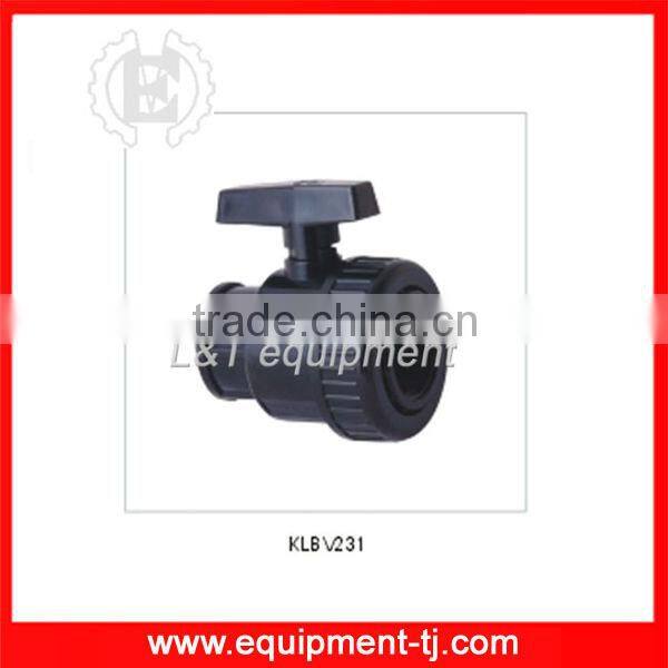 Single True Union Ball Valves, 1" to 2", PVC, Female * Female