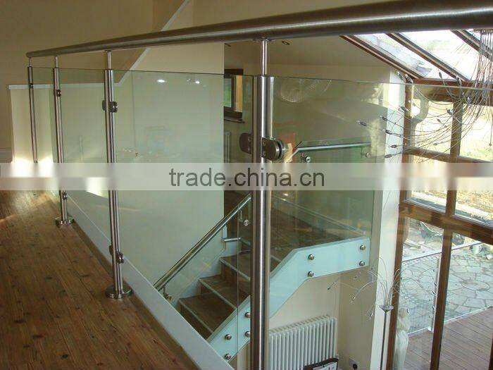 Stainless steel small D type glass clamp&glass handrail glass clamp