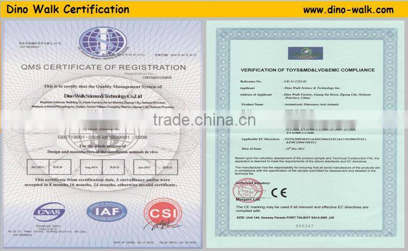 Indoor amusement park animatronic realistic T rex rides