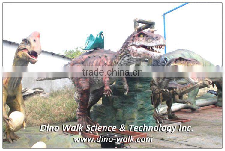 Outdoor entertainment life size realistic robot dinosaur