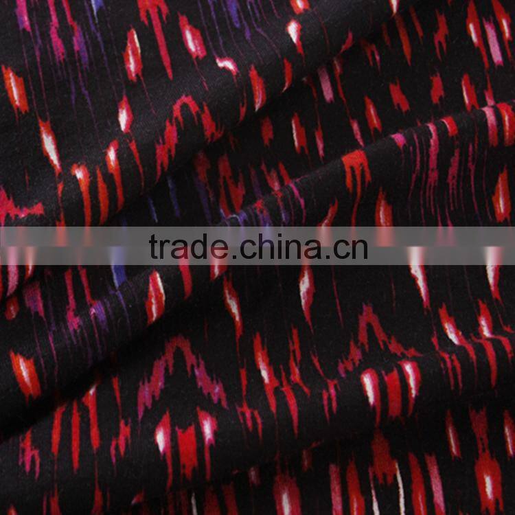 high quality printed cotton product china wholesale jesrey knit fabric for clothing