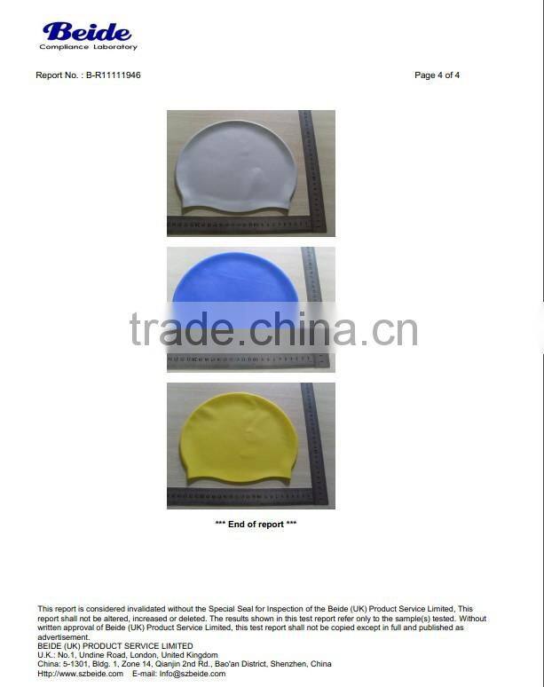 Unique silicone cap for swimming/silicone swim cap