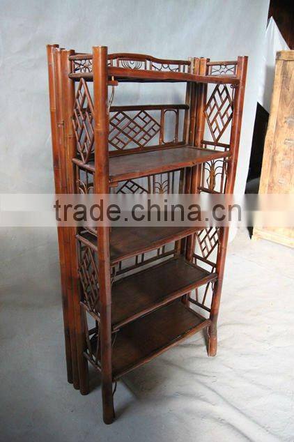 Recycle Wood Furniture bamboo bookshelf