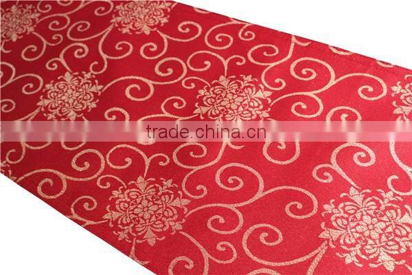 Fancy Design Polyester Dinning Jacquard Christmas Table Runner