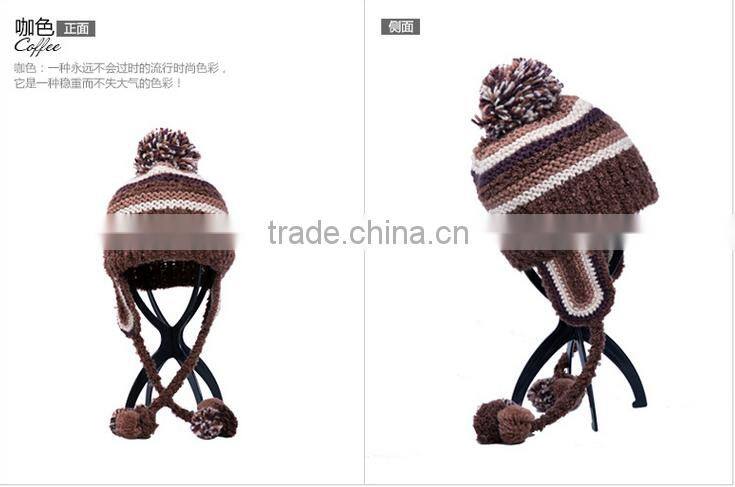 Korean Ladies fashion hat Dan Caesar turtleneck knitted hat Baotou warm winter hat
