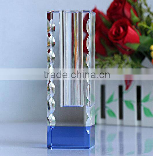 Fantastic design crystal vase for wedding decoration CV-1005