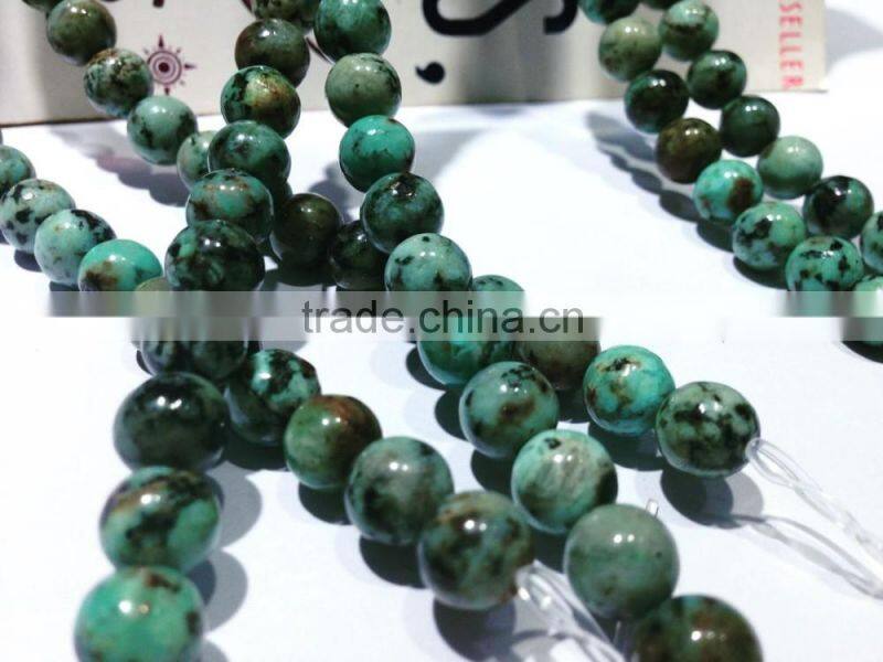 polished natural precious African Turquoise 4-12mm gemstone loose beads