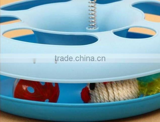 spring mouse chaser plastic amusement disk cat toy