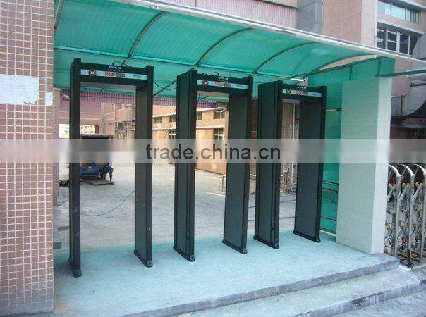 High sensitivity walk through metal detector scanner gate with 6 detecting zones