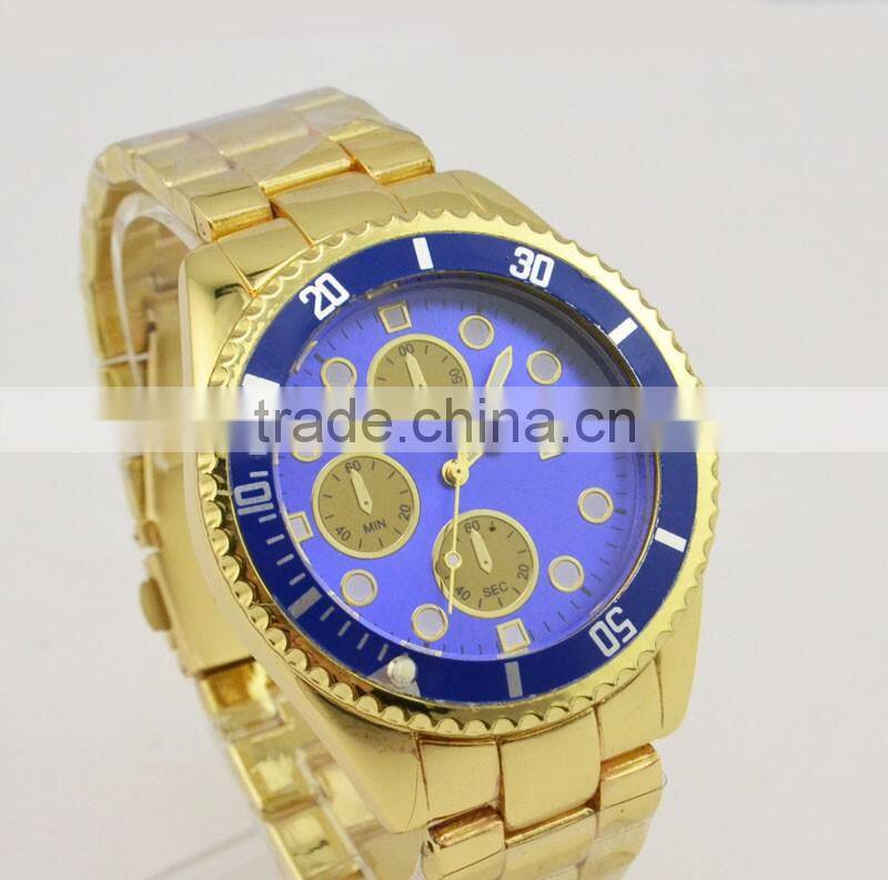 Vintage big case watch man roles quartz watch water resistant