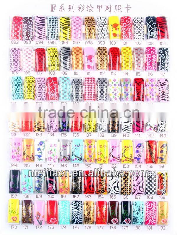 French colored acrylic nail tips nail arts products