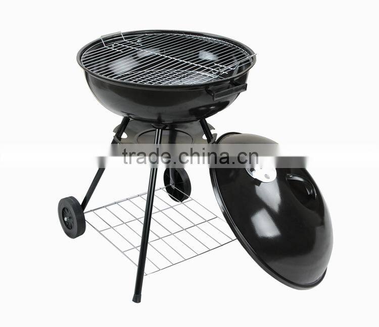 Outdoor camping charcoal rotating bbq grill