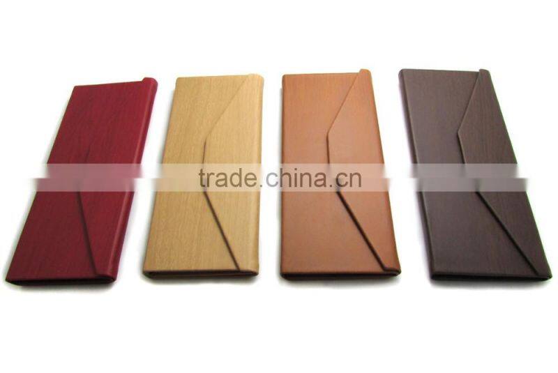 handmade glasses cases/ imitation wooden grain PU cases