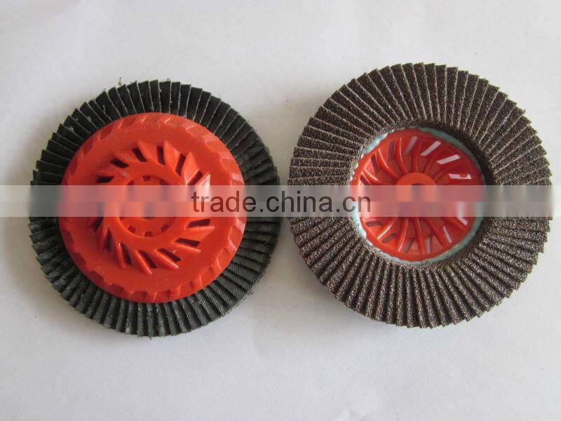 High quality flap disc T27 with plastic packing polishing s/s