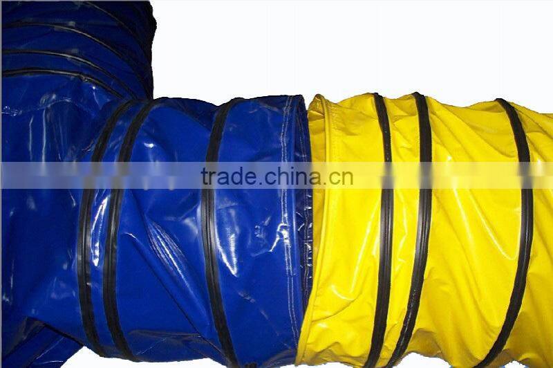 pvc coated fabric fire resistant flexible ventilation ducts
