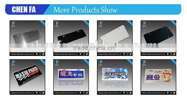 Hot sale Car License Plate American standard Nature color Stainless steel Embossed Blank License Plate ,Metal Car number plate