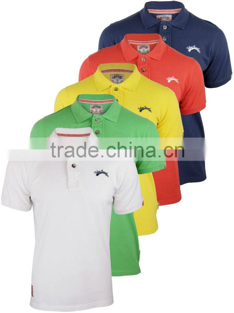 2016 Latest design special collar cotton multicolored custom polo shirt mens