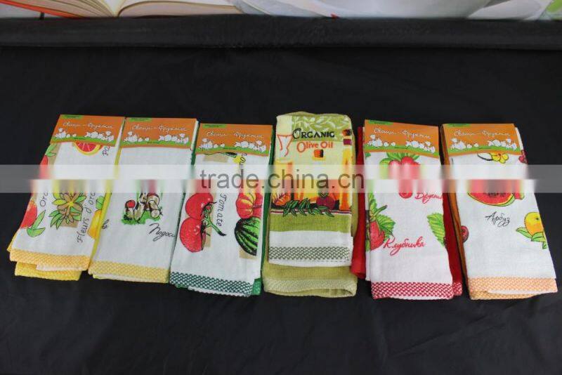 china product wholesale terry kitchen towels with custom printing