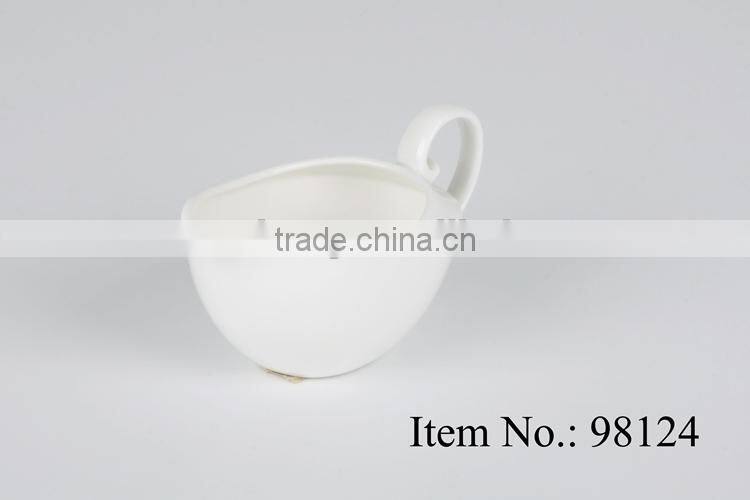 plain white ceramic drinkware cappuccino creamer