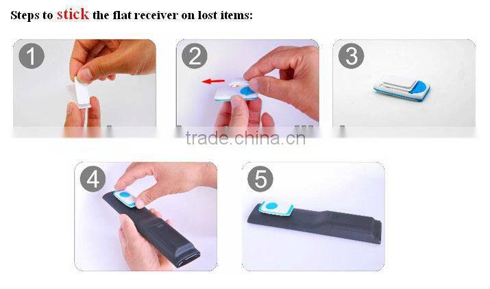 A Drag Three Key Finder Anti-Lost Cell Phone Search to Find Things Device Wireless Device to Find Things, White