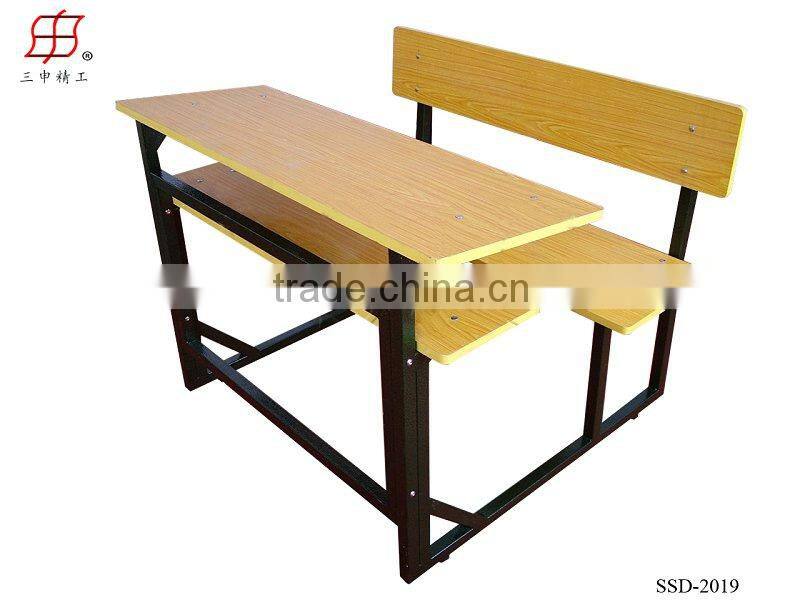 cheap steel wood standard classroom desk and chair