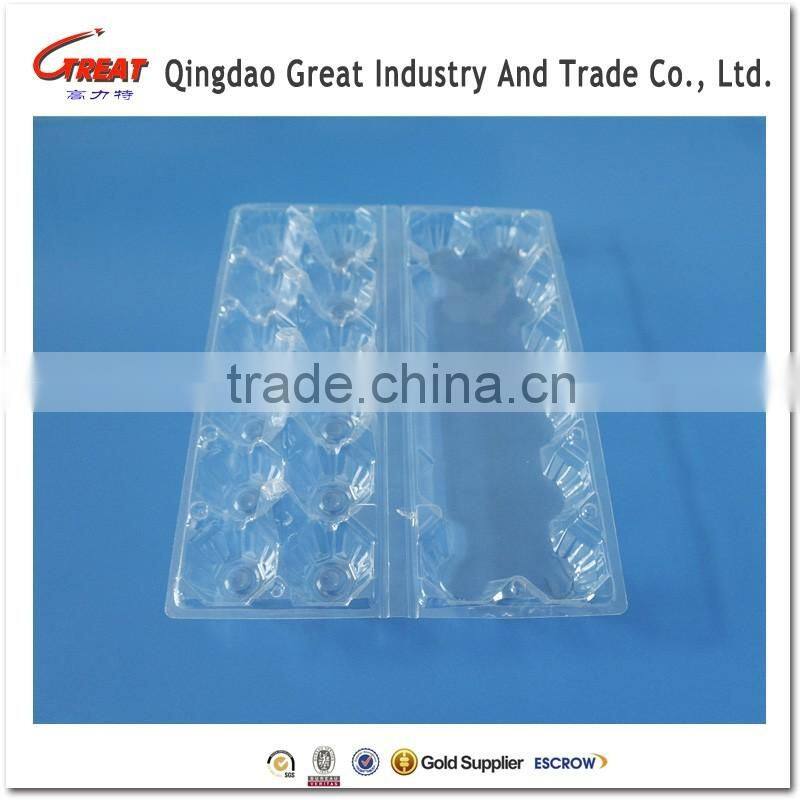 Transparent Pet Plastic Egg tray 6-30 Eggs tray