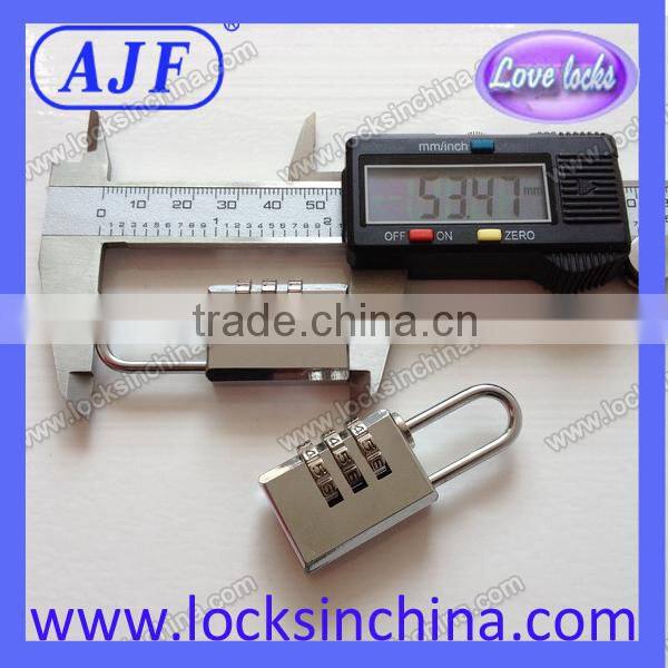 AJF China manufacturer Italy market newest metal reset luggage combination lock