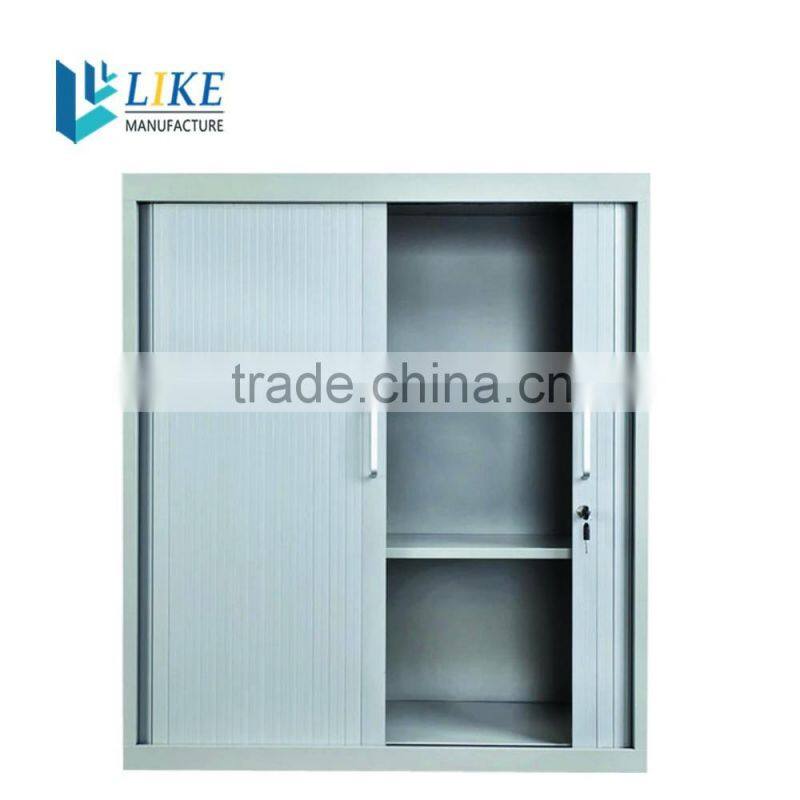Office furniture with rolling door low metal storage cabinets