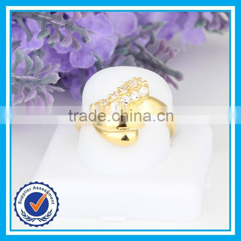 2015 new arrival fashion gold crystal wedding ring israel