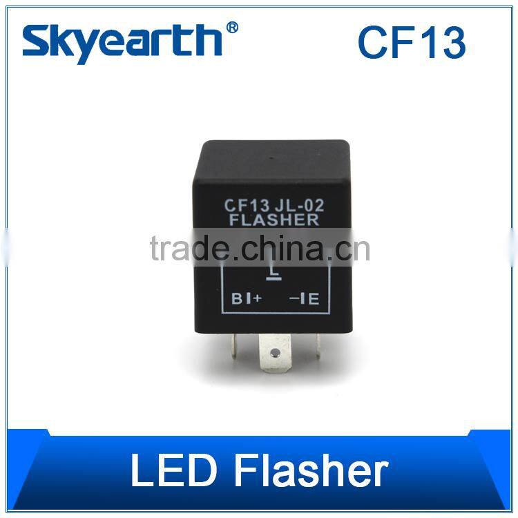 12V DC 0.02-20A LED Electronic Flasher Relay 3 Pins For Fix Turn Signal Flash