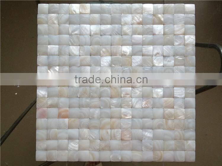 hotel decoration convex nature color material mother of pearls shell mosaic wall tiles