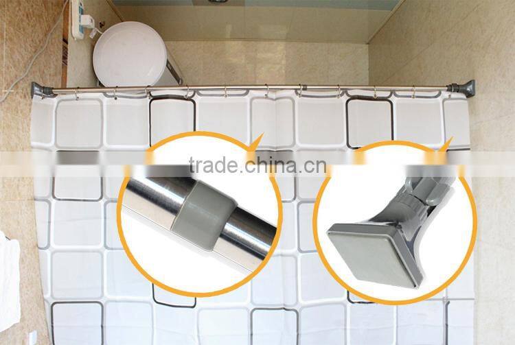 Strong OEM service Metal Extendable bathroom shower curtain rod