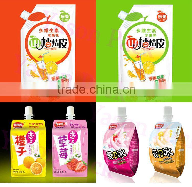 Yason premium quality Custom shaped reusable spout pouch for Baby food with bottom