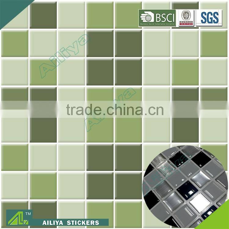 BSCI factory audit top quality factory epoxide resin vinyl 3d self adhesive wall tiles