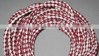 Wholesale sheepskin round knitted leather cord