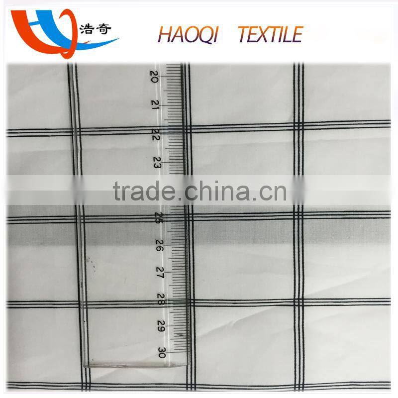 textile wholesale plaid pattern 100% cotton poplin printed fabric for blouse