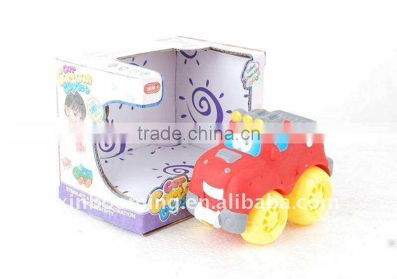 Promotional Gift Kids Rubber Cartoon Car Toys