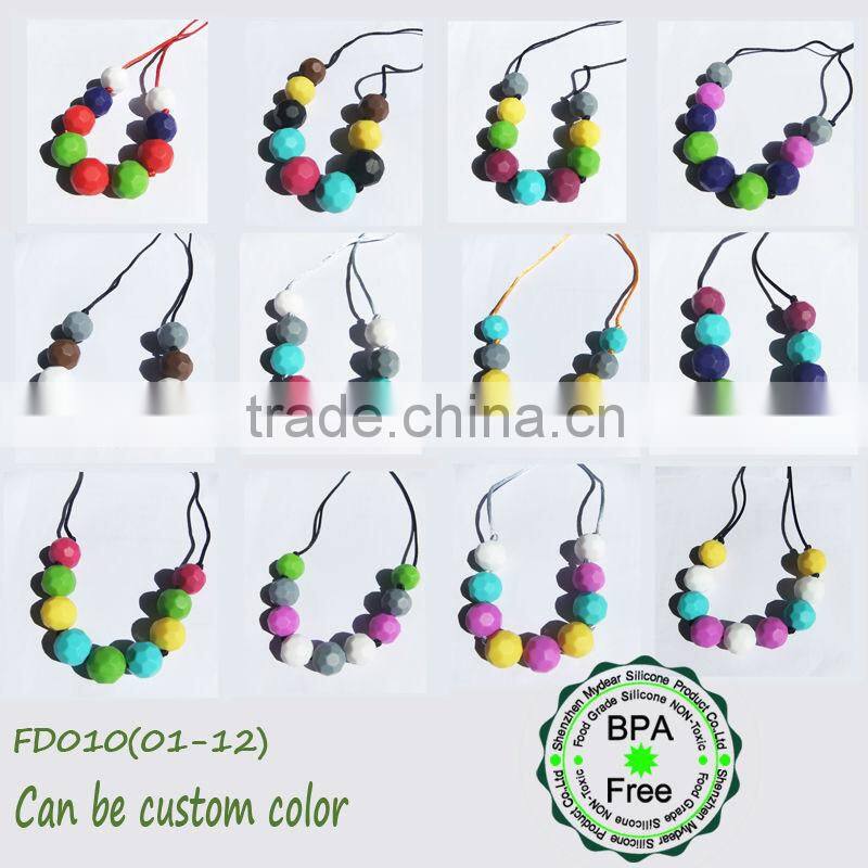 Silicone Beads For Jewelry/2014 Custom BPA Free Silicone Teething Jewelry Making/Silicone Teething Beads For Jewelry