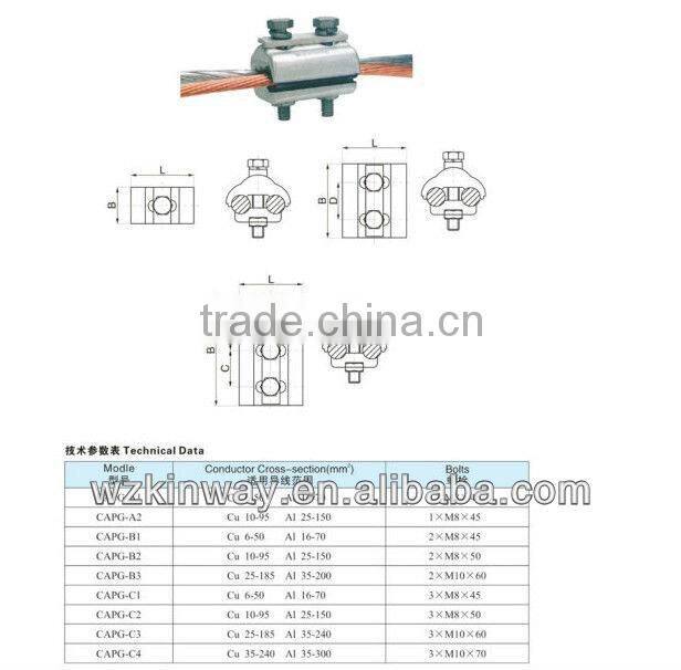 Aluminium Copper and Bimetallic type:CAPG-A1(AL16-70 CU6-50)