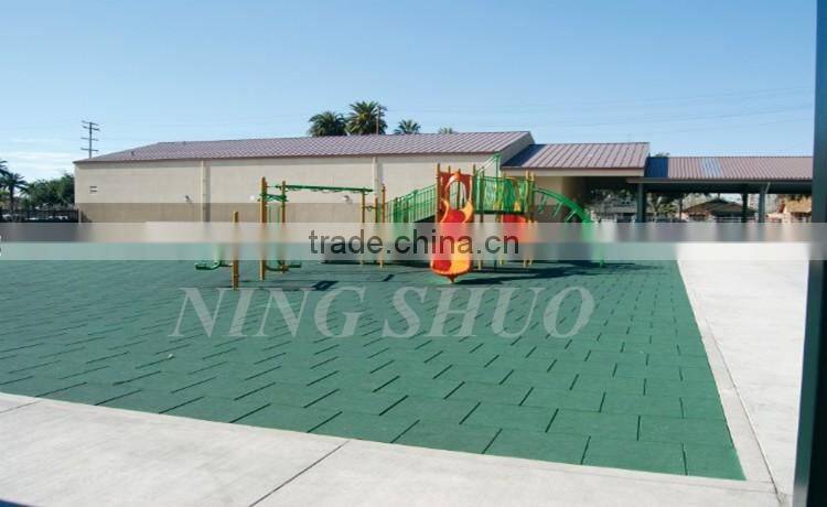 Trade assurance outdoor basketball court rubber floor tile, exterior rubber paver
