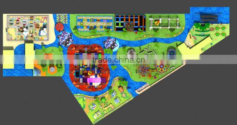 Newest children playground equipment for sale, kids indoor theme play park