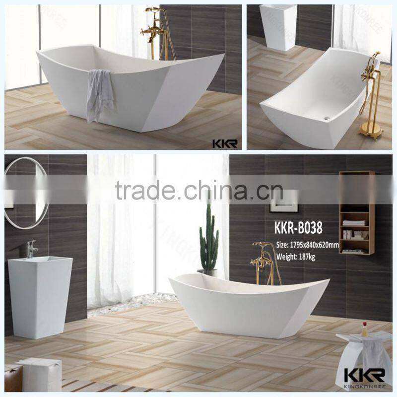 bathtub big size, custom acrylic solid surface bathtub