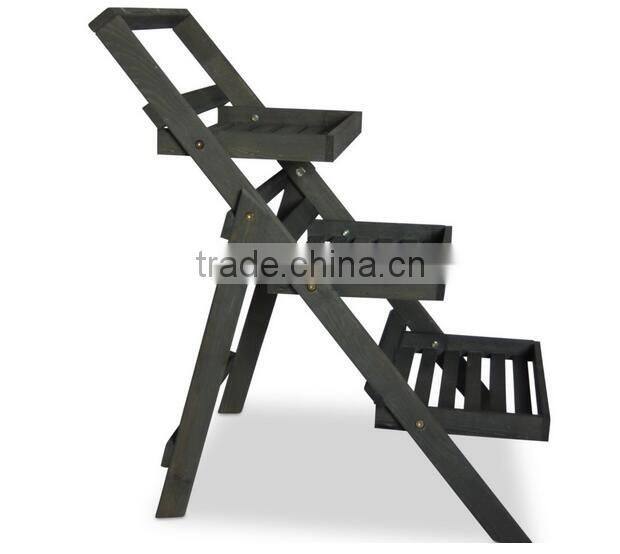 Custom Garden Balcony Wooden Display Rack