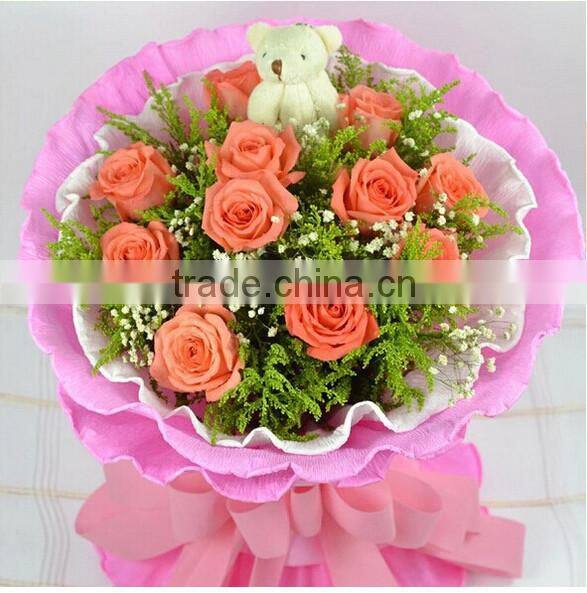 paper roll/crepe paper christmas decorations make Artifical flower